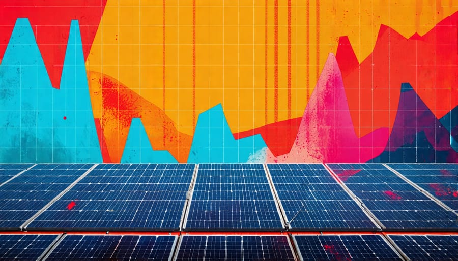 Comparison of increasing utility electricity rates versus fixed solar energy costs