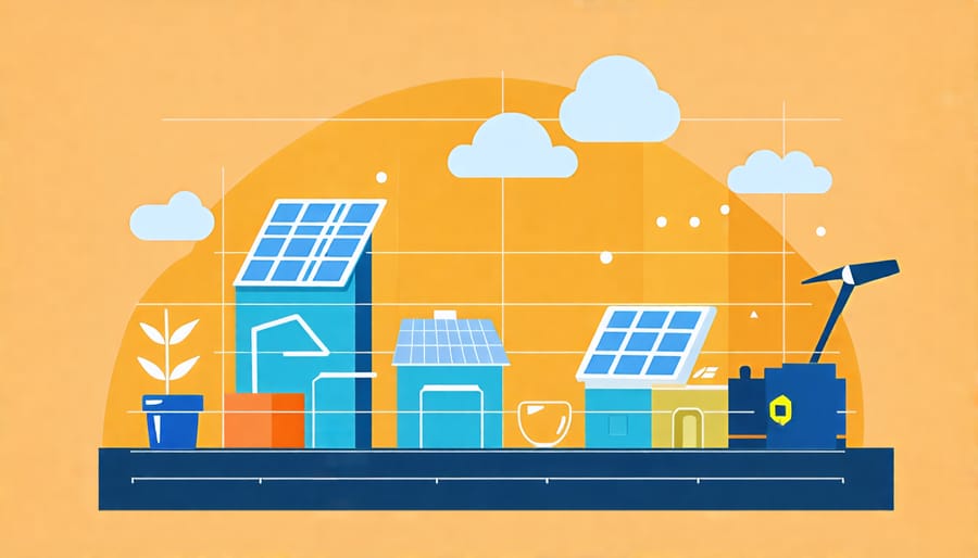 Bar graph comparing energy bills before and after installing solar energy systems