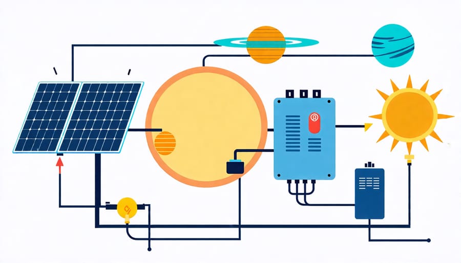 Overview of key components in a residential solar PV system