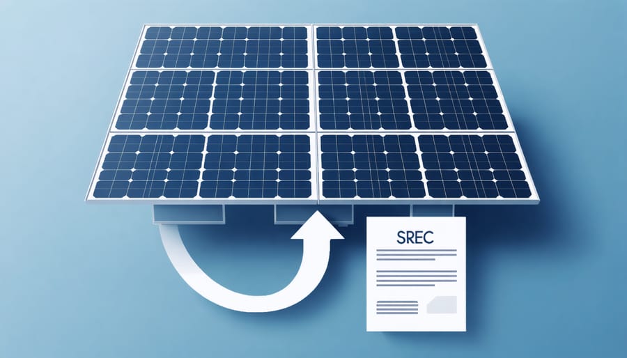 Conceptual representation of Solar Renewable Energy Certificates (SRECs)