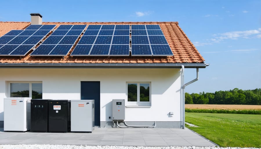 Residential solar battery storage unit for energy independence