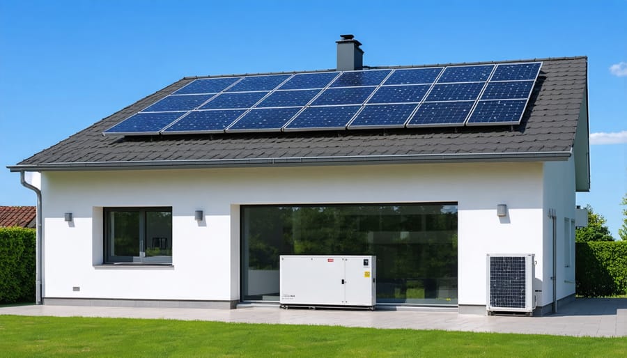 Residential solar energy system with battery storage