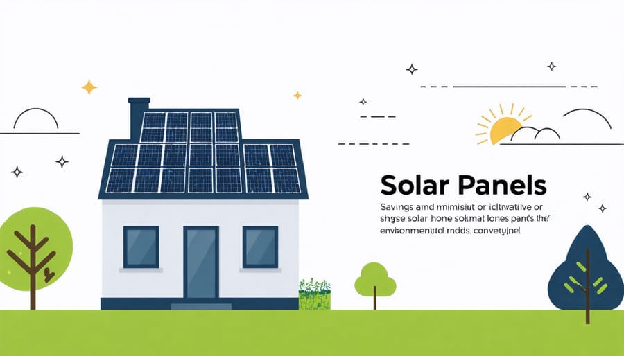 Infographic highlighting cost savings and eco-friendly advantages of residential solar power