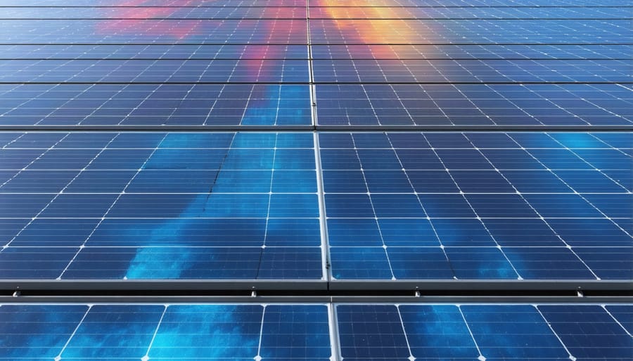 Decorative solar panels with a custom skin design