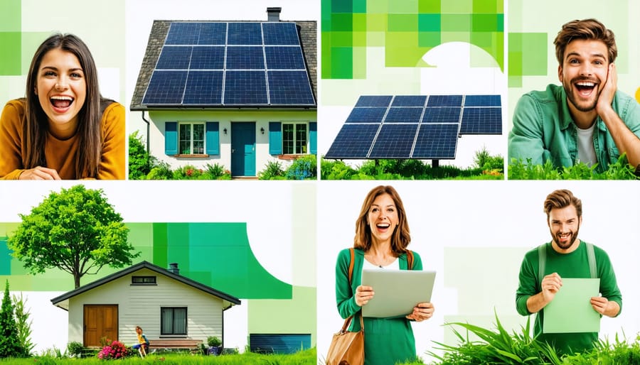 Montage representing the benefits of going solar with Xcel Energy