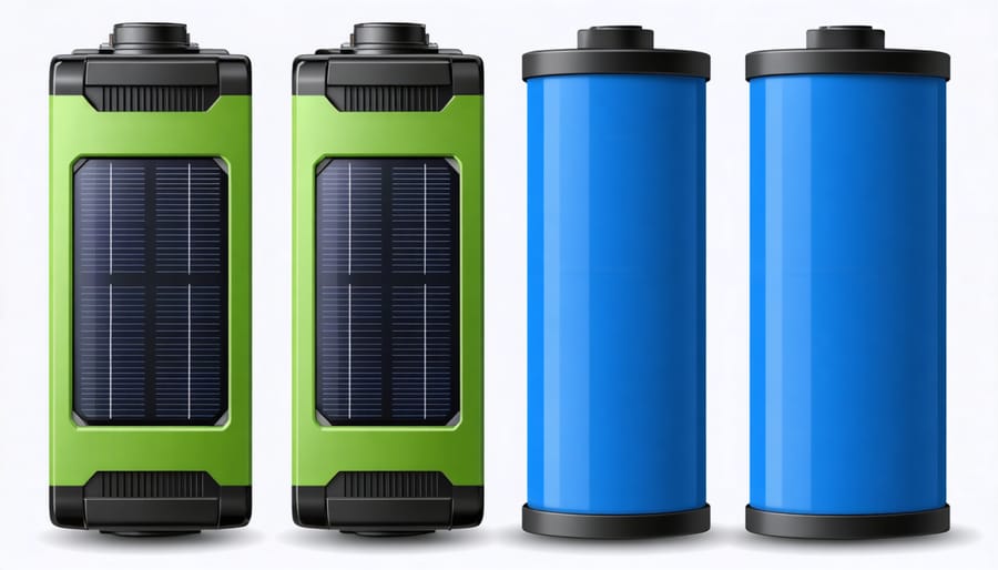 Comparison of three main types of solar battery storage systems