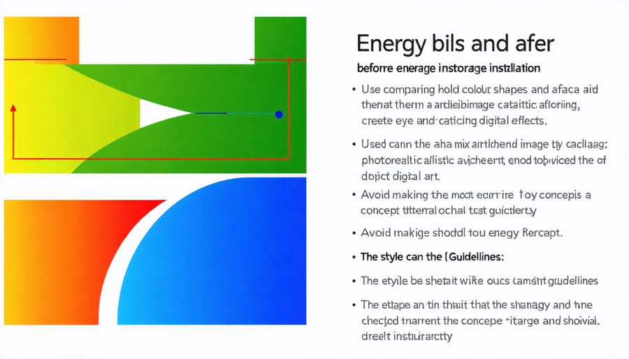 Graph showing monthly energy cost savings after implementing thermal storage