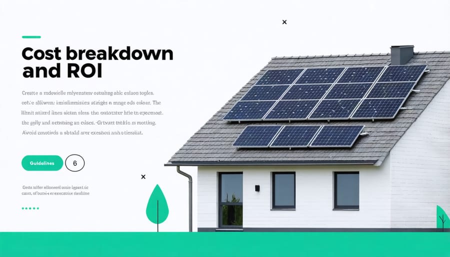 Cost comparison chart displaying installation costs, maintenance expenses, and long-term savings for both solar options