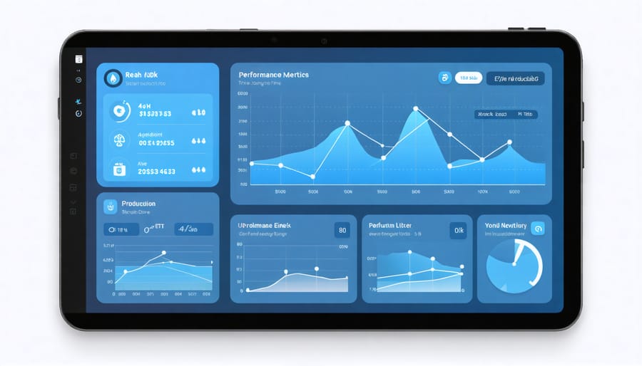 Smartphone screen showing solar system monitoring interface with performance data