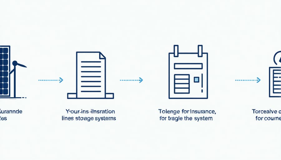 Visual diagram comparing home insurance and specialized coverage options for battery storage