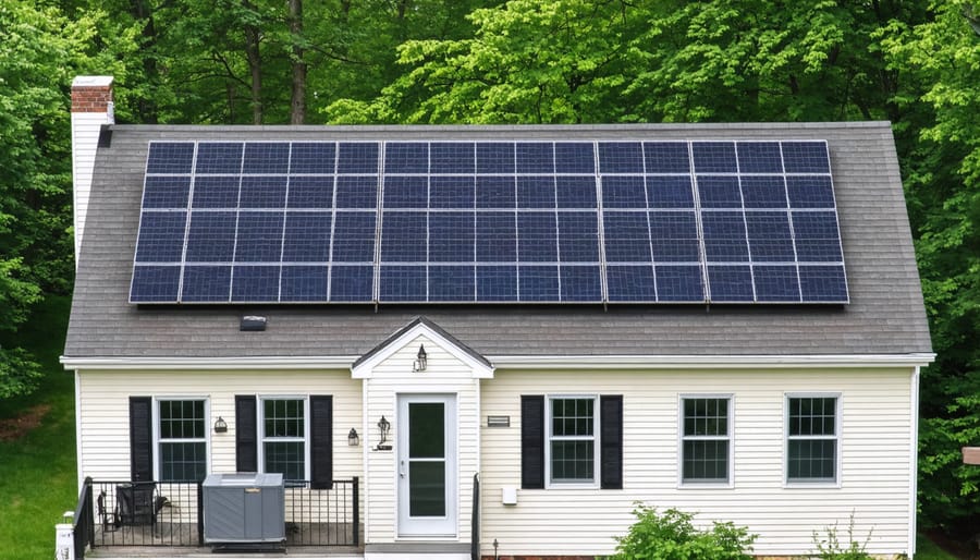 Residential solar installation with 30% federal tax credit illustration