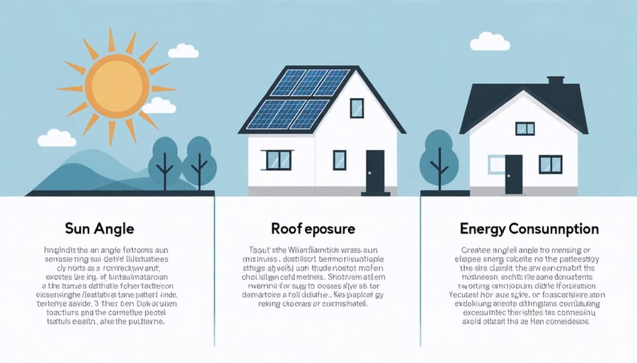 Visual diagram illustrating the main components considered in solar panel cost-benefit analysis