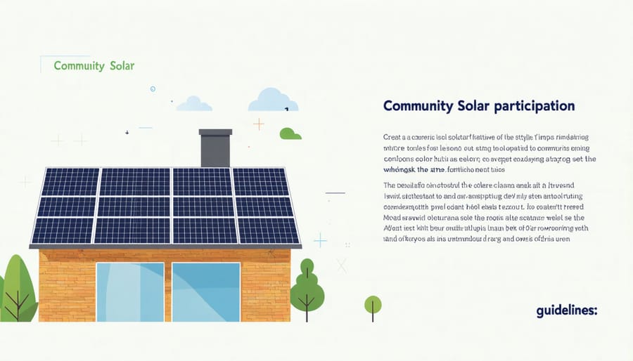 Side-by-side comparison showing differences between individual rooftop solar and community solar programs