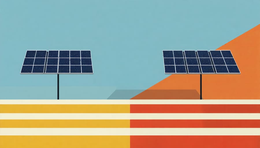 Financial chart showing rising utility costs compared to stable solar energy expenses over 25 years