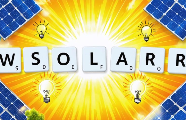 Solar Energy Word Game That Powers Up Your Green Knowledge