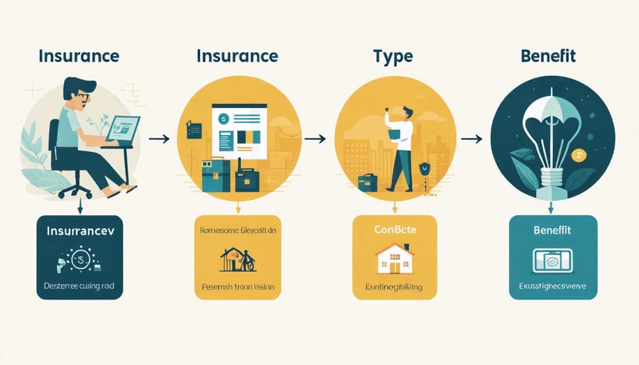 Visual representation of solar panel insurance coverage options and benefits