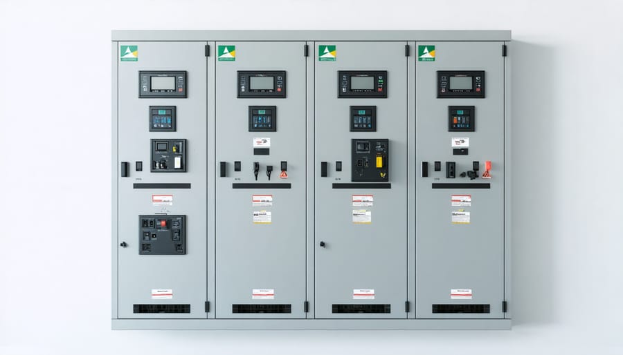 New 200-amp electrical panel with solar-ready capabilities and circuit breakers