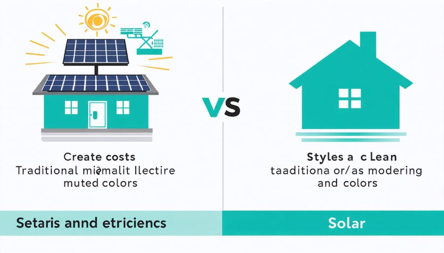 Cost comparison chart showing energy savings between electric and solar attic fans over time