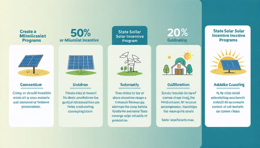 Visual representation of state solar incentives and savings for low-income households