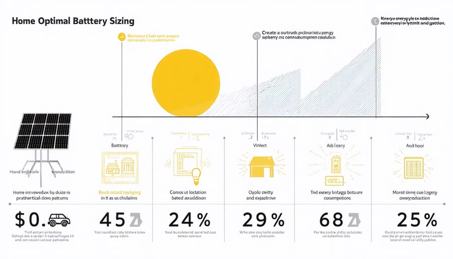 Visual guide for calculating appropriate home battery storage system size