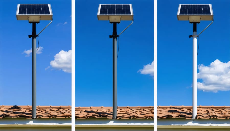 Demonstration of proper solar light positioning for optimal charging